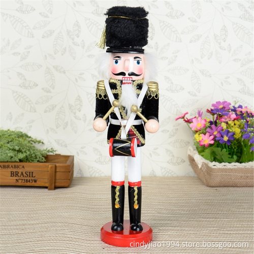 Christmas decorative soldier figurine wooden nutcracker gifts with 30CM